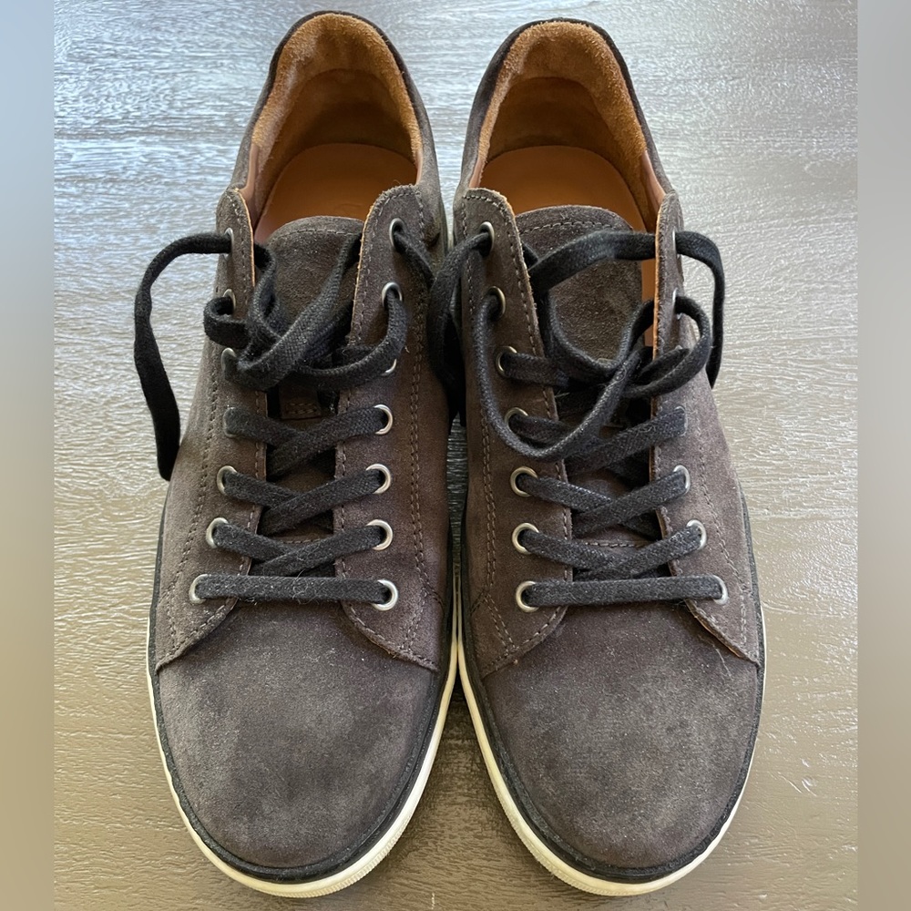 Allen Edmonds Porter Derby Sneaker, Grey/Brown Suede, size 10D, very light wear - Picture 3 of 5